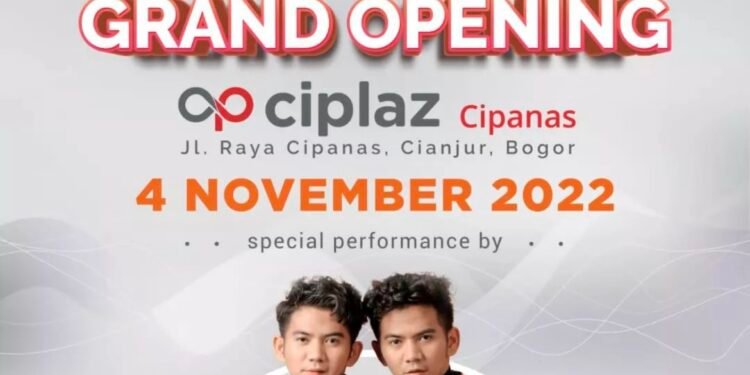 Publikasi sosial media Ramayana Ciplaz Cipanas sudah menampilkan performa Rizky Ridho. Rencananya akan performa tanggal 4 November 2022 di Mall baru itu