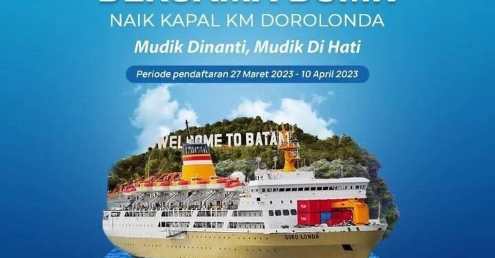 Mudik Gratis Bersama BUMN 2023 Tujuan Batam Dibuka hingga 10 April