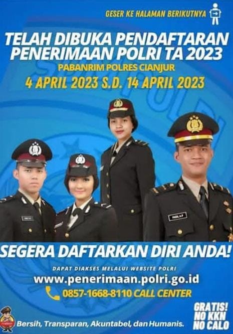 Pendaftaran Penerimaan Polri 2023 Dibuka Untuk 175 Orang, Ini Dia ...