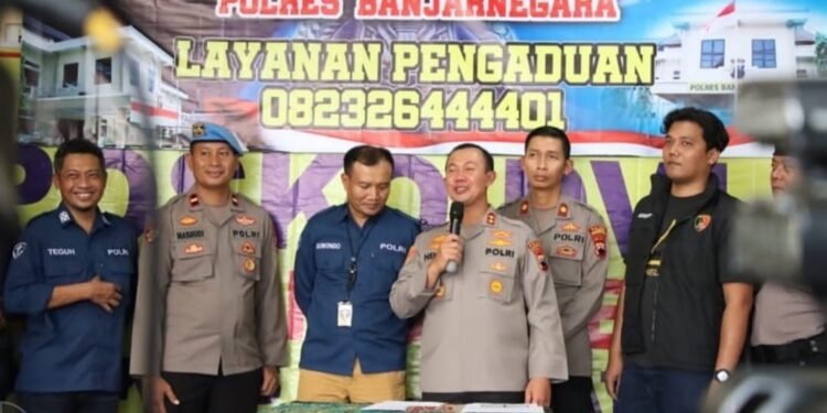 Polres Banjarnegara buka Pos Pengaduan orang hilang korban Mbah Slamet. Foto: Sosmed Polres Banjarnegara