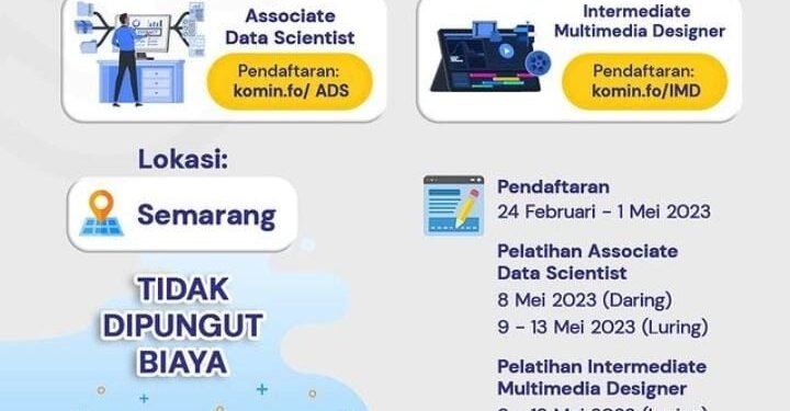 Telah Dibuka Pendaftaran Pelatihan dan Sertifikasi Kominfo