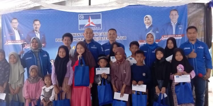 DPC Partai Demokrat Cianjur Gelar Halal Bihalal dan Santunan bagi Anak Yatim