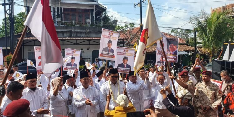 Partai Gerindra Cianjur Antarkan 50 Bacaleg Daftar ke KPU, Targetkan 20 Kursi pada Pemilu 2024