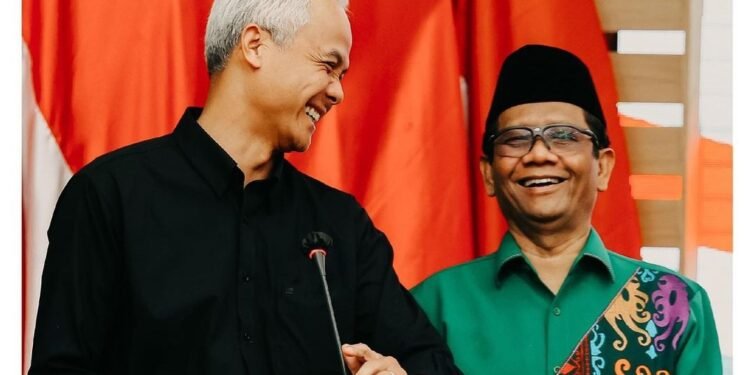 Ganjar resmi didampingi Mahfud MD sebagai Capres Cawapres. Foto: IG Ganjar Pranowo