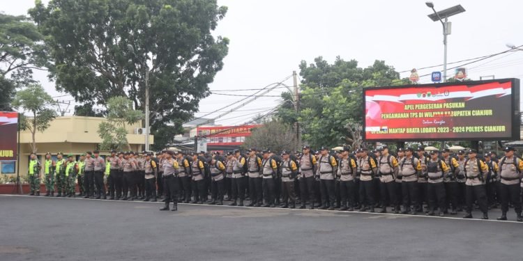 Pasukan Pengamanan PAM TPS Operasi Mantap Brata Lodaya. Foto: Rls