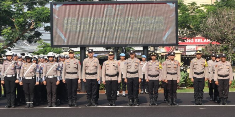 Apel kesiapan pengamanan Presiden dan Wakil Presiden terpilih di Mapolres Cianjur